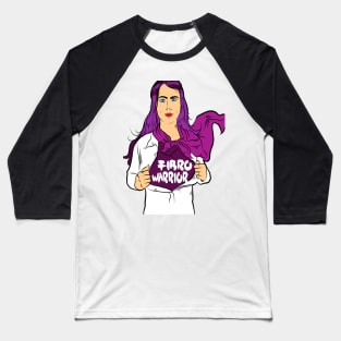 Fibro Warrior Woman Baseball T-Shirt